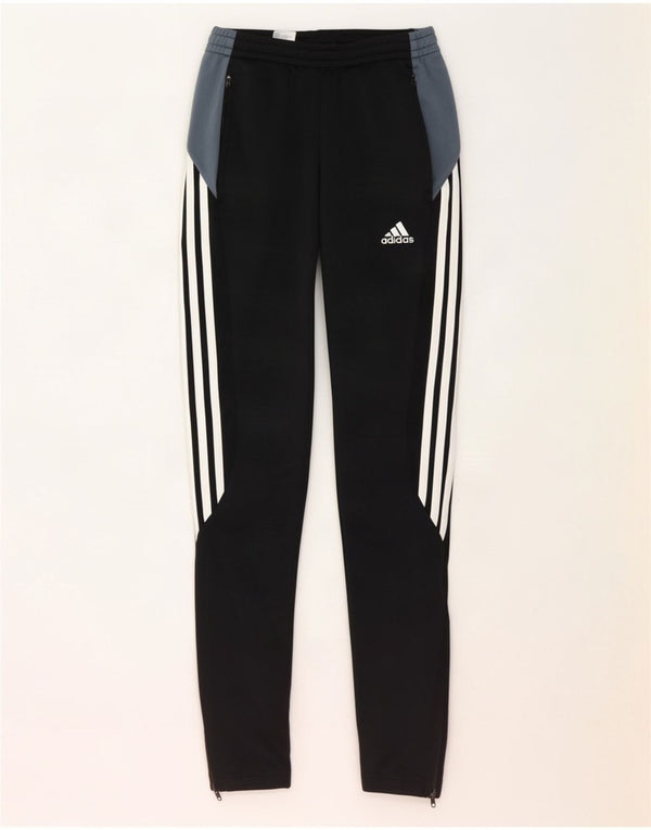 Pantaloni della tuta Adidas Climacool da donna UK 4/6 XS Black Colourblock