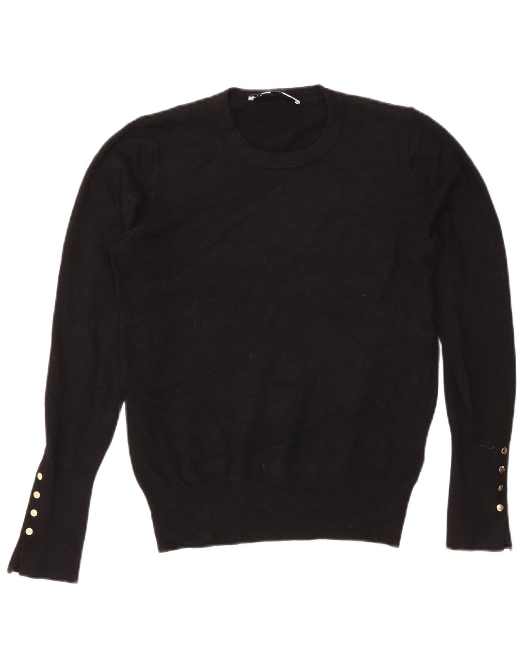 Maglione maglione girocollo da donna Zara UK 16 grande nero