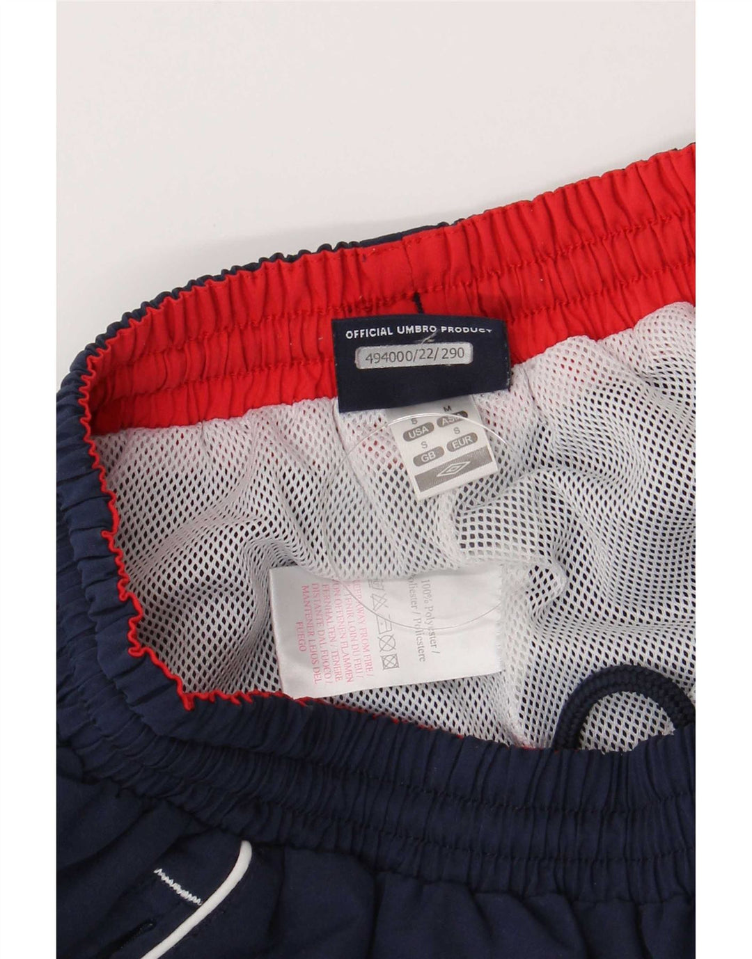 Umbro Pantaloni da tuta con grafica da uomo Joggers Small Poliestere blu navy