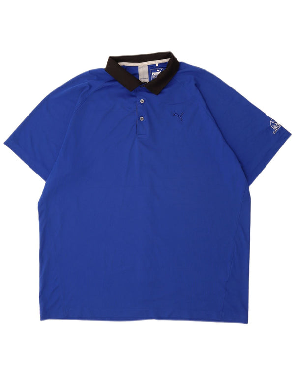 Polo PUMA da uomo 3XL blu in poliestere