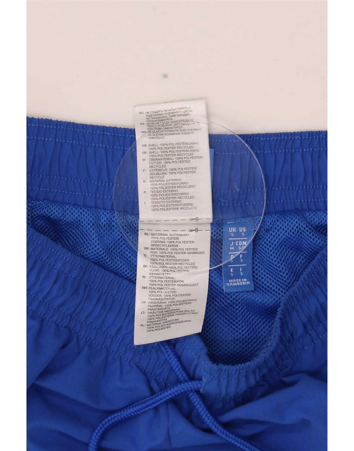 Pantaloncini sportivi da uomo Adidas piccoli in poliestere blu