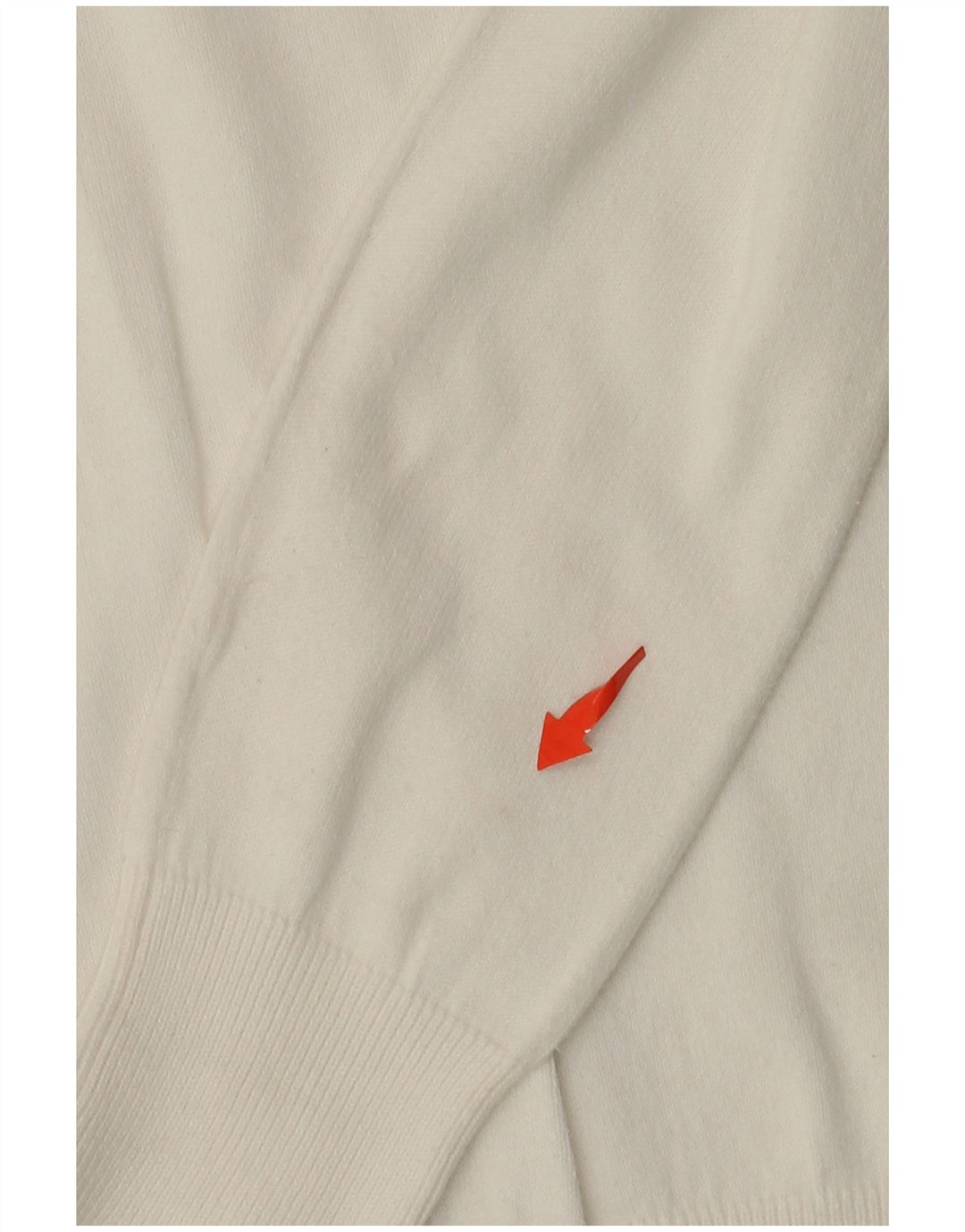 Maglione ZARA da donna con scollo a V UK 14 grande bianco