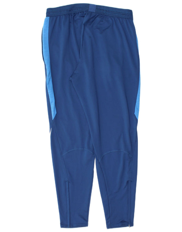 Pantaloni da tuta Nike Dri Fit da donna UK 14 Large Blu Colourblock