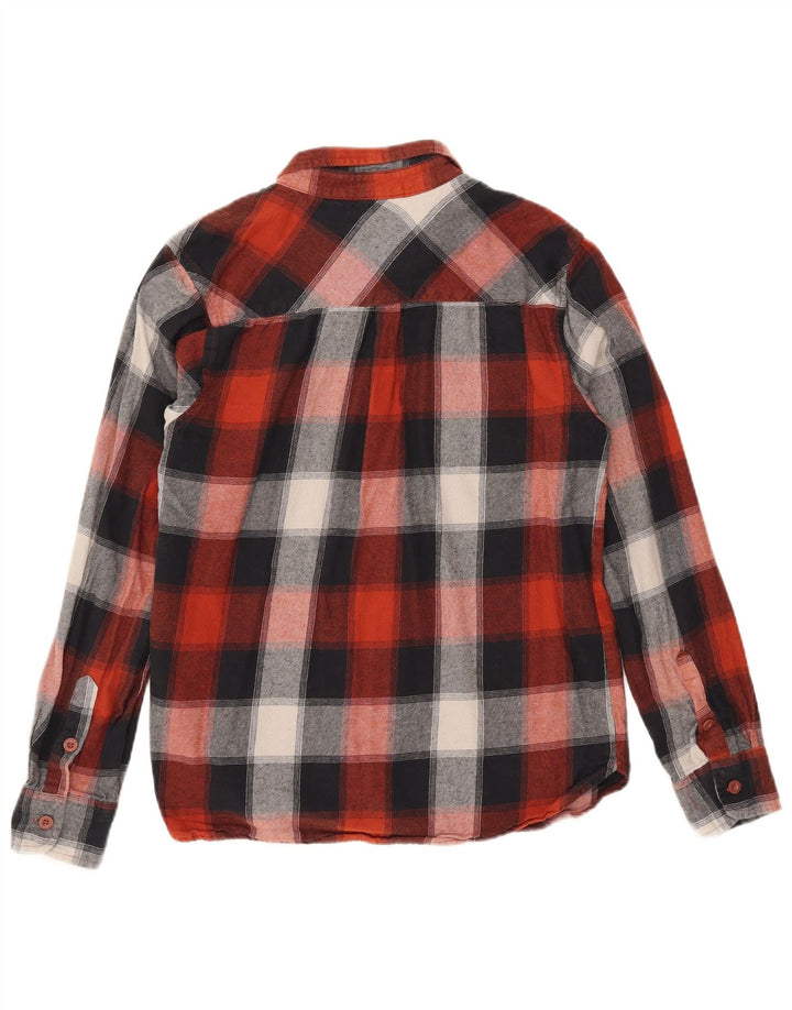 Camicia da uomo in flanella di Mountain Warehouse in cotone a quadri rosso medio