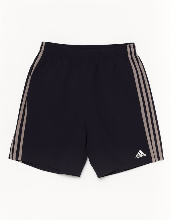 Pantaloncini sportivi da uomo Adidas medi sportivi in poliestere blu navy