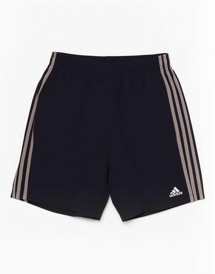 Pantaloncini sportivi da uomo Adidas medi sportivi in poliestere blu navy