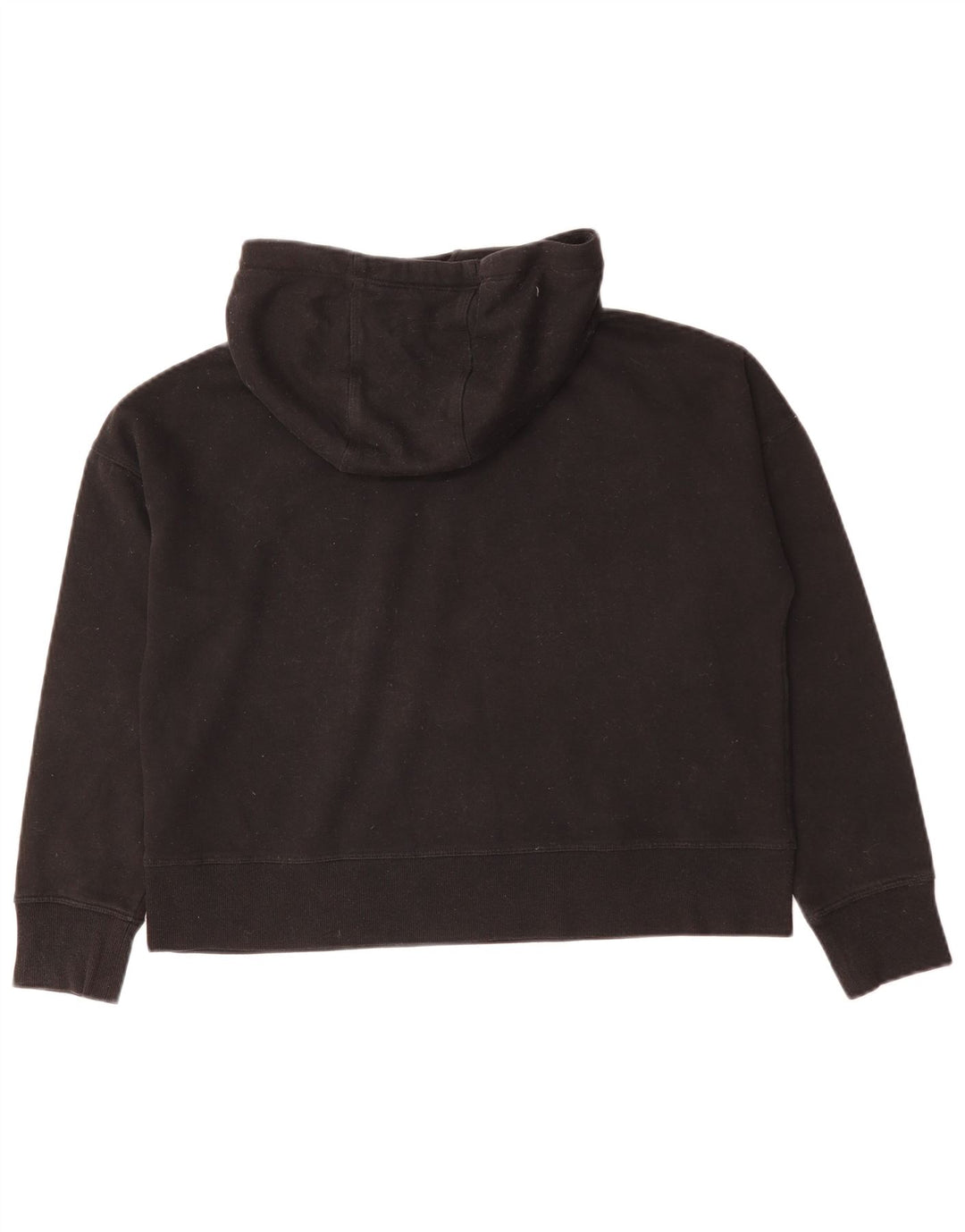 Maglione corto con cappuccio da donna Calvin Klein UK 12 Medium Black Colourblock