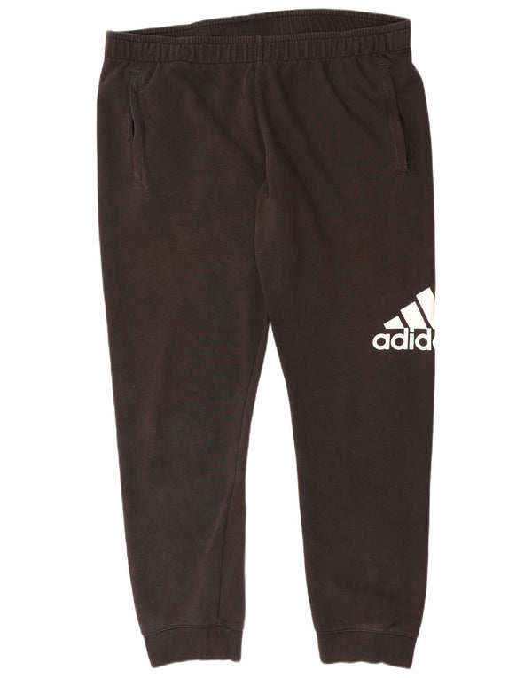 Pantaloni da tuta Adidas Climalite Graphic da uomo Joggers XL in cotone nero