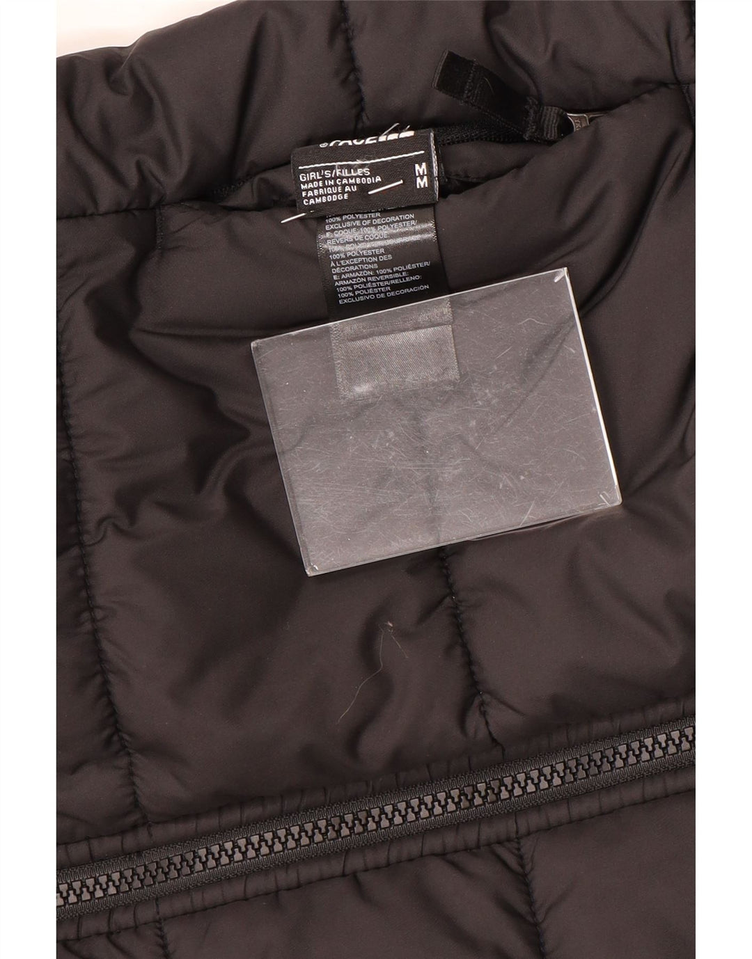 THE NORTH FACE Giacca imbottita con cappuccio per bambina 9-10 anni media nera