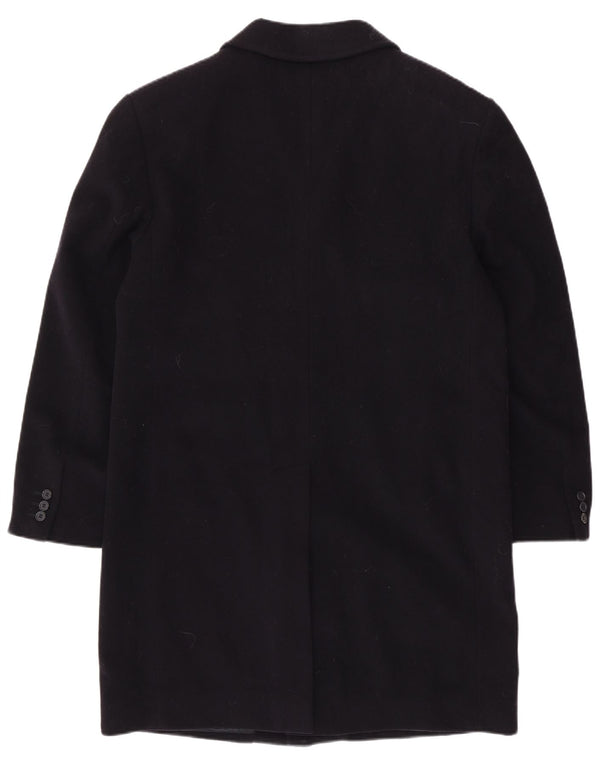 Cappotto da uomo VINTAGE UK 40 grande in lana blu navy