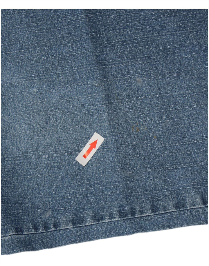 Jeans TRUSSARDI da uomo a gamba larga cropped W31 L26 in cotone blu
