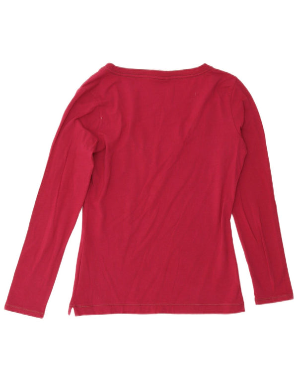 Maglietta Champion da donna Heritage Classics a maniche lunghe UK 10 Small Maroon Cotton