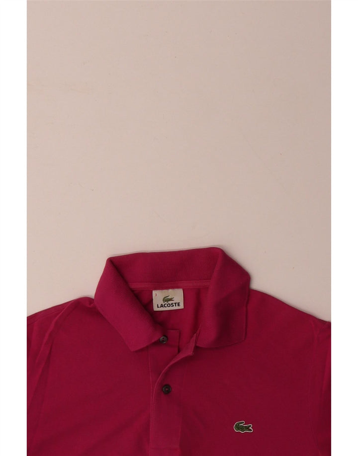 Polo da uomo LACOSTE taglia 3 piccola in cotone rosa