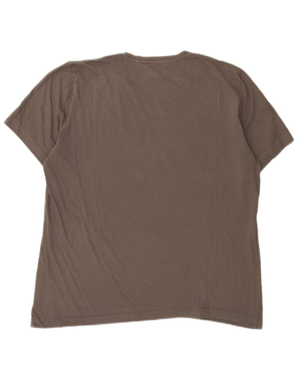 T-shirt grafica da uomo Mustang Top XL in cotone grigio