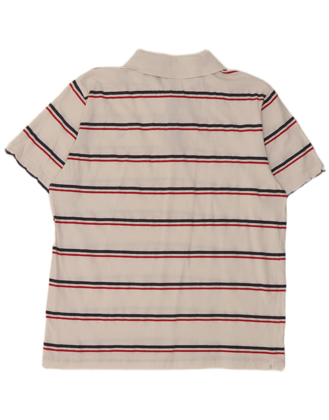Polo Diadora Uomo Large in Cotone Rigato Bianco