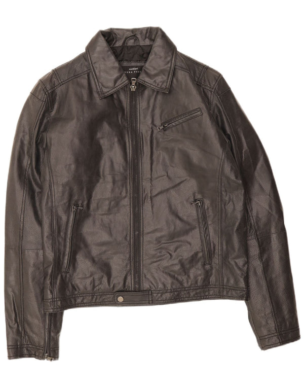 Giacca Pelle Uomo Conbipel IT 52 Large Pelle Nera