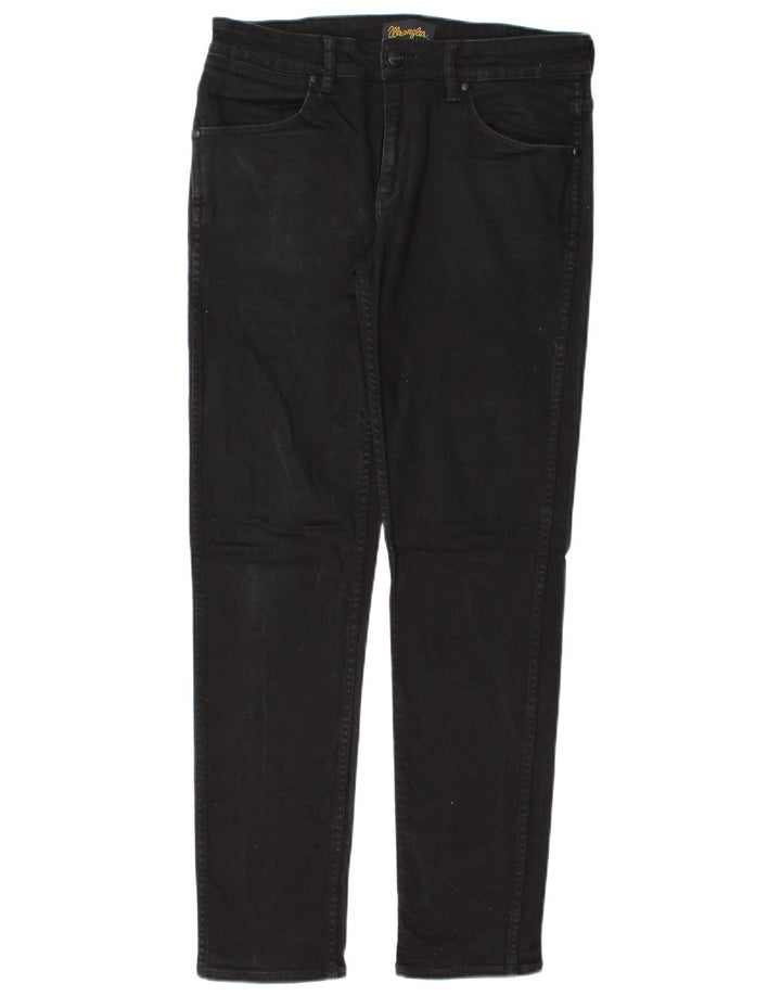 WRANGLER Mens Stompers Slim Jeans W31 L30 Black Cotton