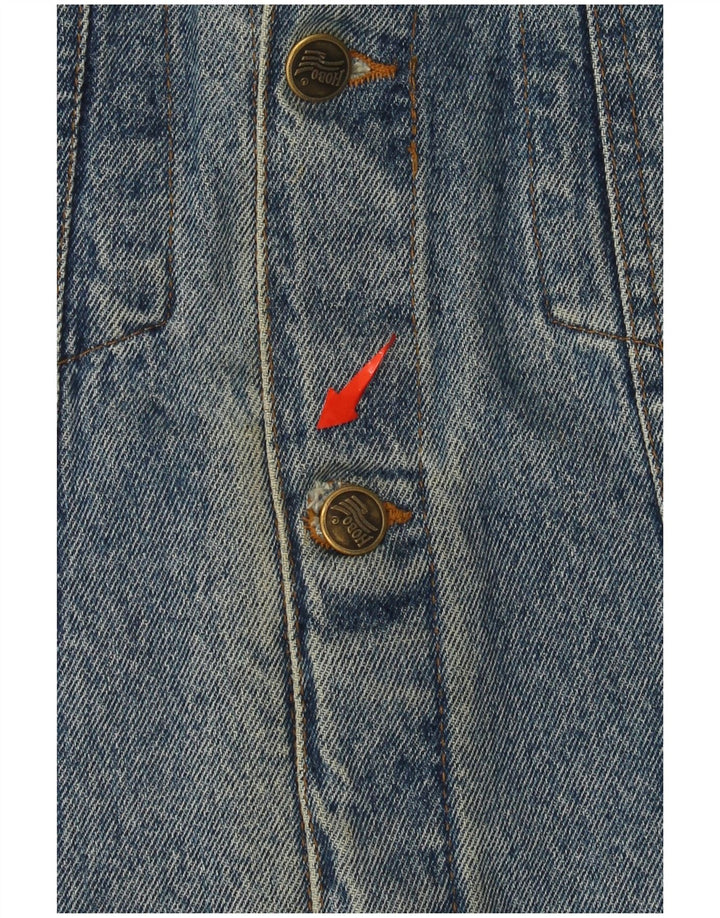 Giacca di jeans vintage da uomo UK 40 grande blu