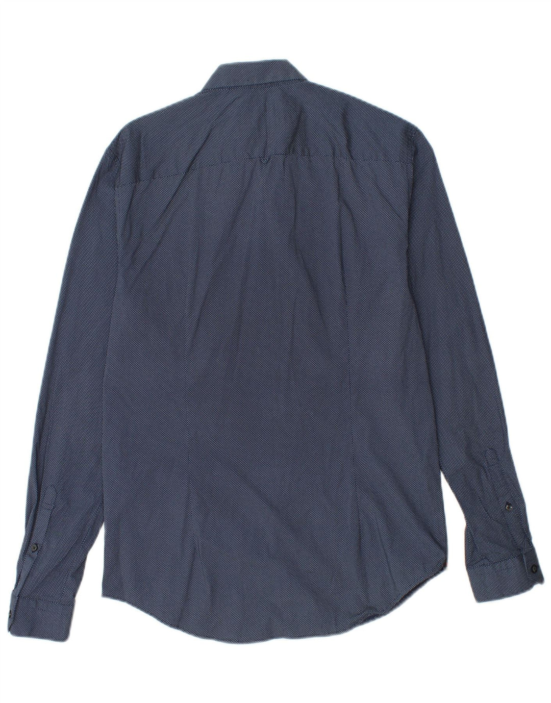 Camicia slim fit da uomo SUPERDRY piccola in cotone maculato blu navy