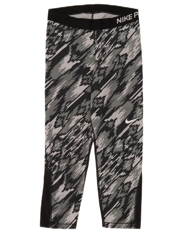 Leggings Nike Dri Fit da donna UK 12 Sport in poliestere mimetico grigio medio