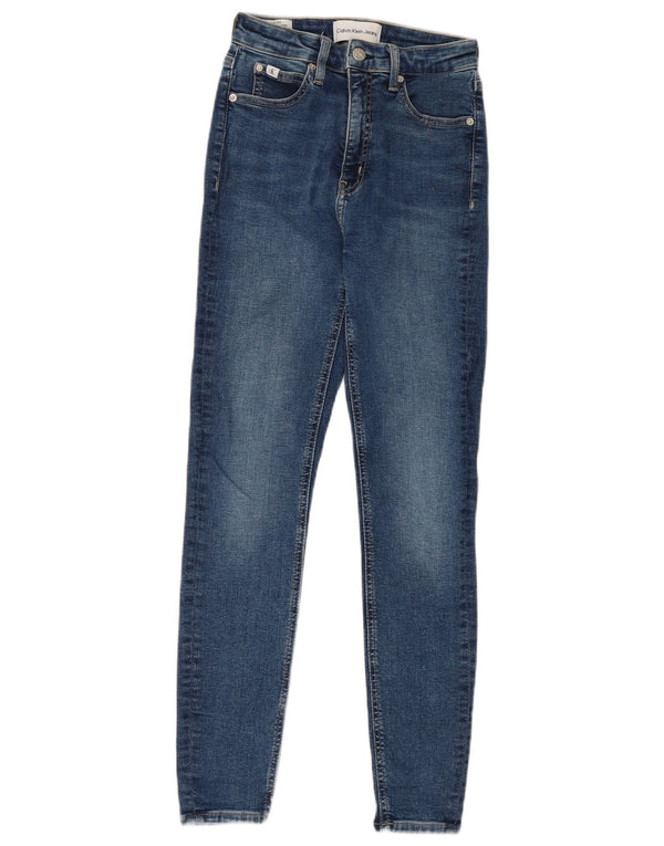 Jeans skinny da donna Calvin Klein W26 L27 cotone blu