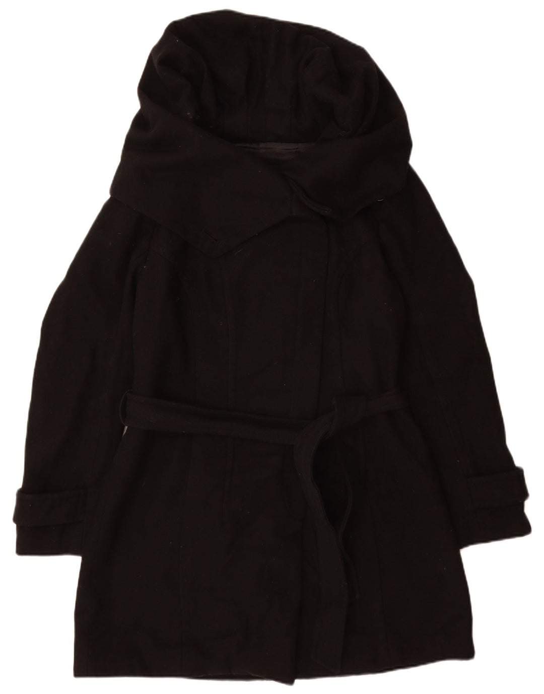Cappotto Zara da donna UK 20 2XL lana nera