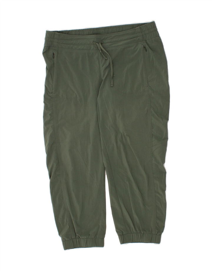 VINTAGE Womens Tracksuit Trousers Joggers US 10 Large  Green Polyester Vintage Vintage and Second-Hand Vintage from Messina Hembry 