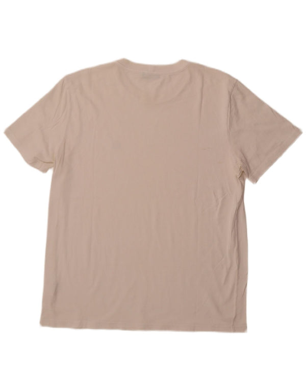 T-shirt uomo BENETTON Top Large in cotone bianco