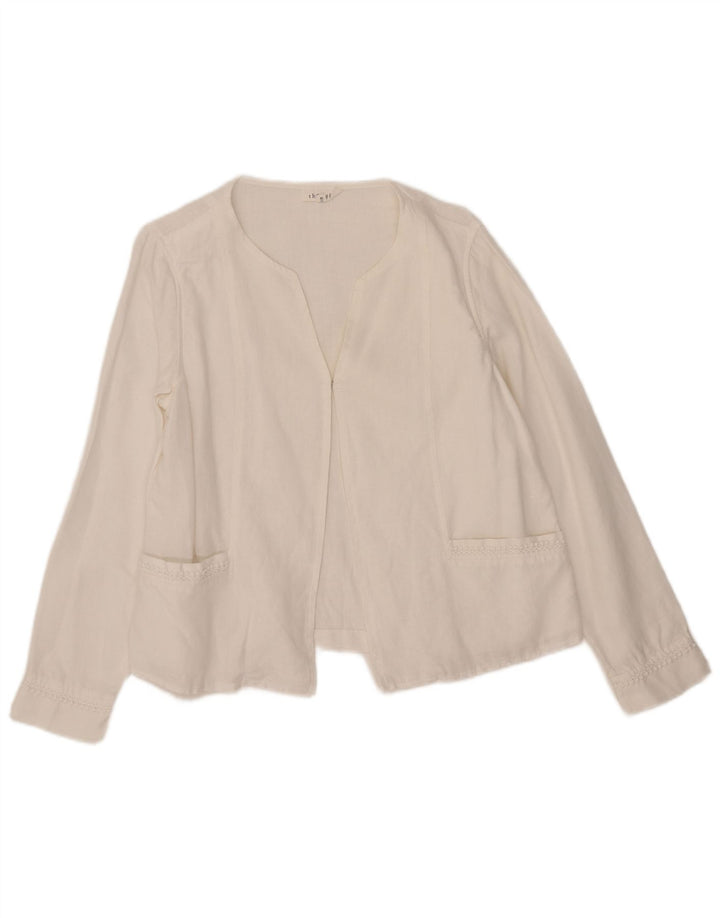 Cardigan da donna Thought Top UK 10 piccolo bianco