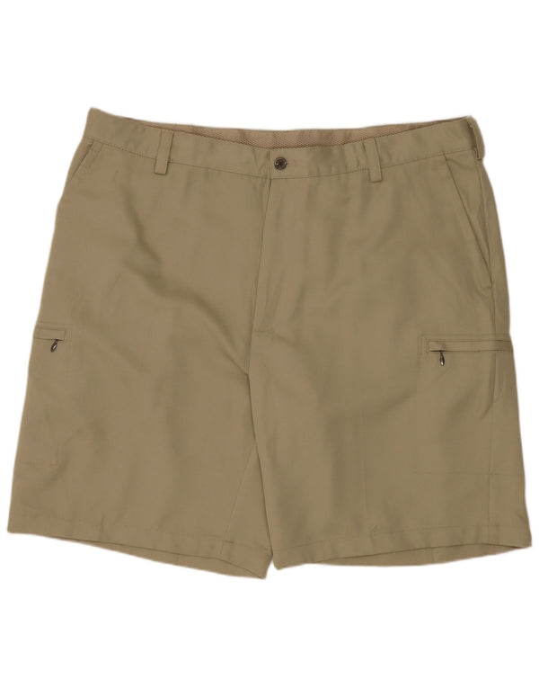 Pantaloncini cargo da uomo IZOD W40 XL poliestere beige