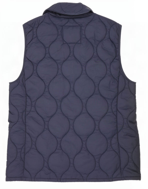Crew Clothing Gilet imbottito da donna UK 14 Large in nylon blu navy