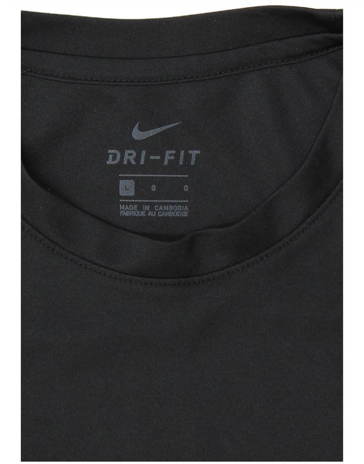 T-shirt Nike Dri Fit da uomo grande nera