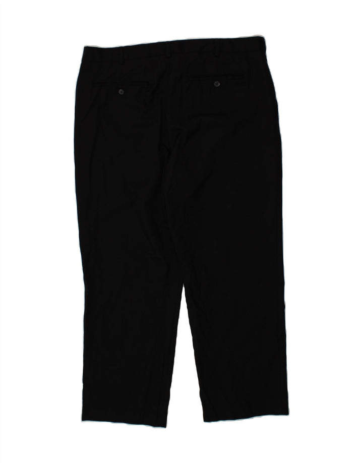 IZOD Mens Straight Suit Trousers W38 L30 Black Vintage Izod and Second-Hand Izod from Messina Hembry 
