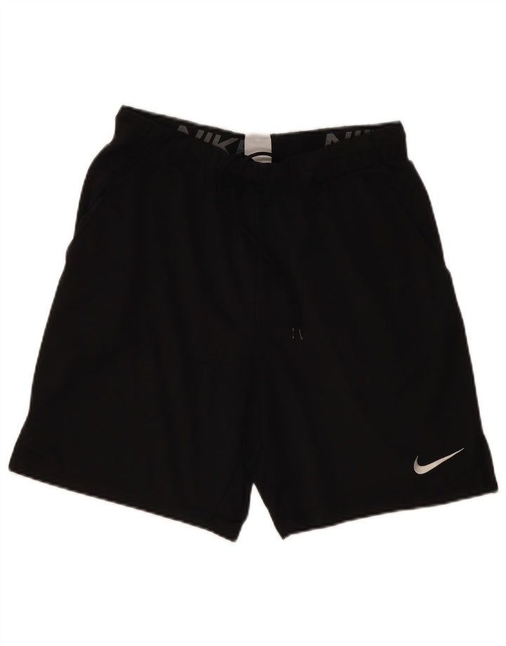 Pantaloncini sportivi Nike Dri Fit da uomo, poliestere medio nero