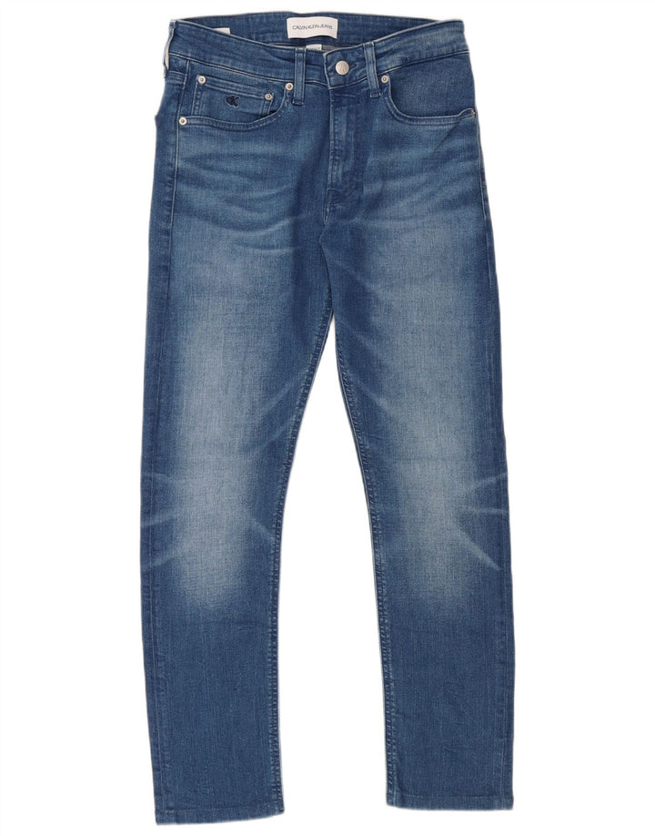 Jeans slim da uomo Calvin Klein W29 L27 cotone blu