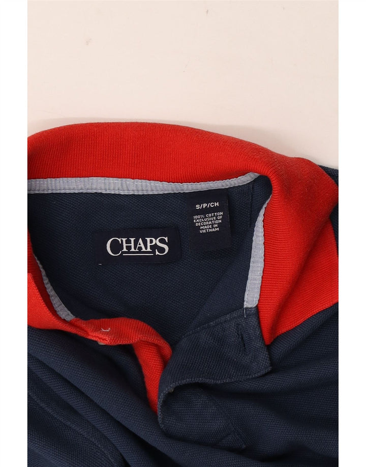 Polo da rugby da uomo CHAPS piccola in cotone blu navy