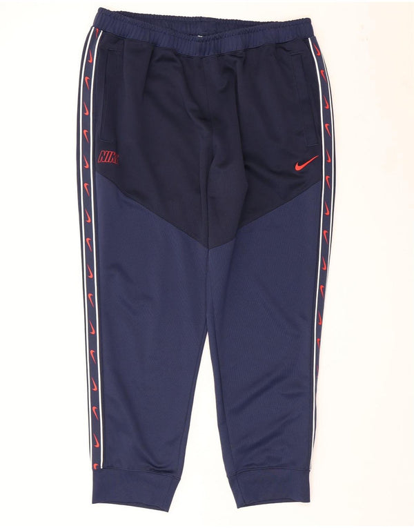 Pantaloni da tuta con grafica Nike da uomo Joggers 2XL Blu navy Colourblock