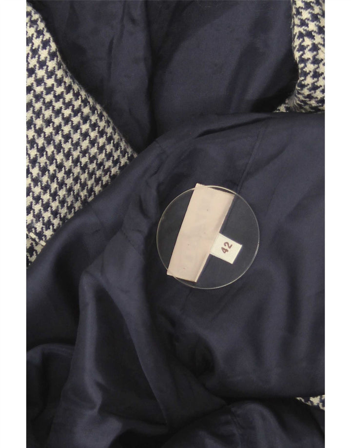 Giacca Blazer Donna Arezia IT 42 Medio Blu Navy Pied De Poule