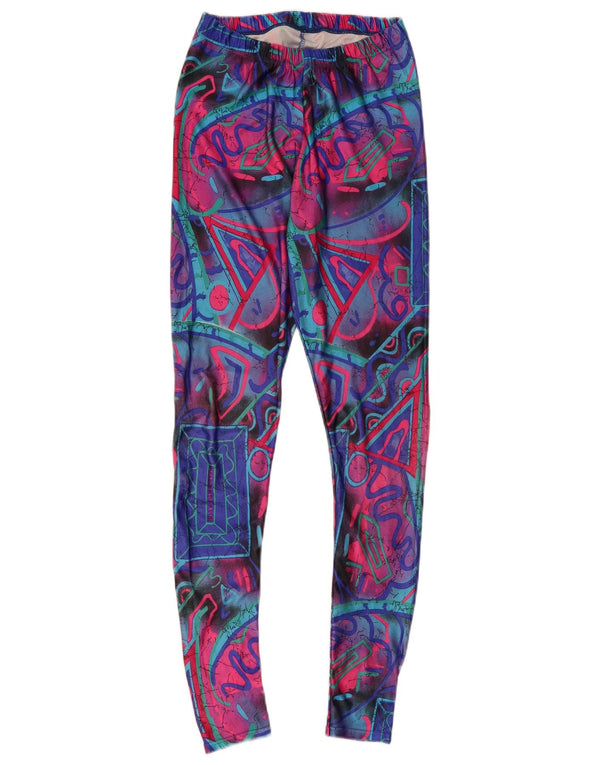 Leggings da donna VINTAGE UK 6 XS multicolore geometrico