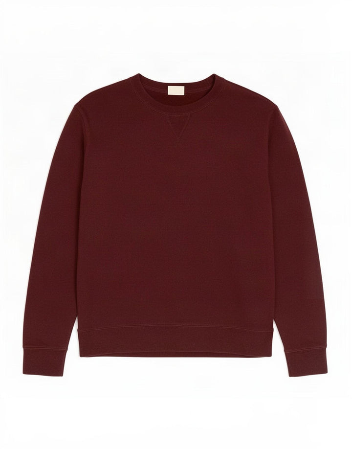Felpa da uomo Marks & Spencer maglione XL cotone bordeaux