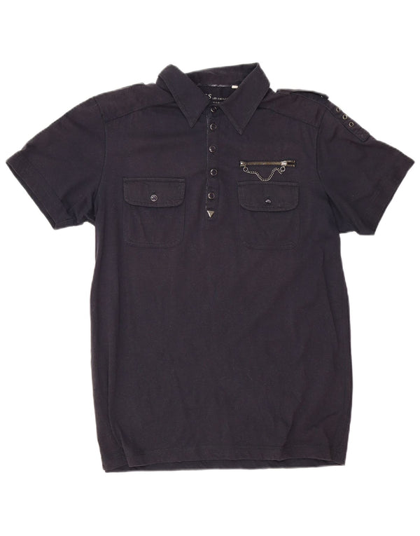 Polo militare da uomo Guess grigio medio