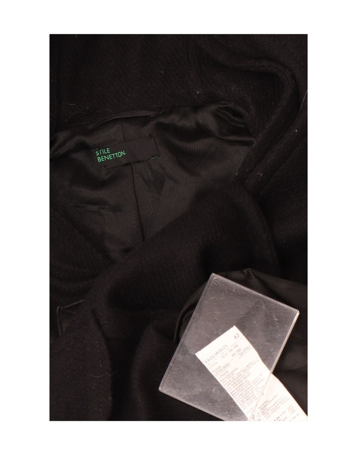 Montgomery con cappuccio da donna Benetton IT 42 medio nero in lana
