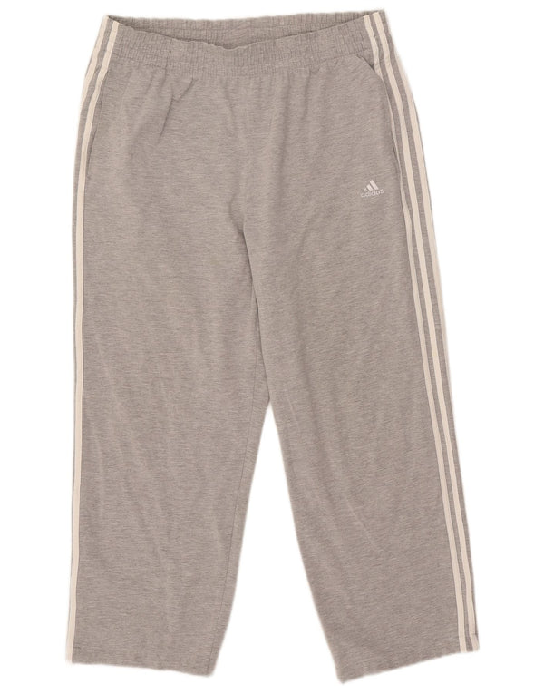 Pantaloni da tuta da uomo Adidas XL in cotone chiazzato grigio