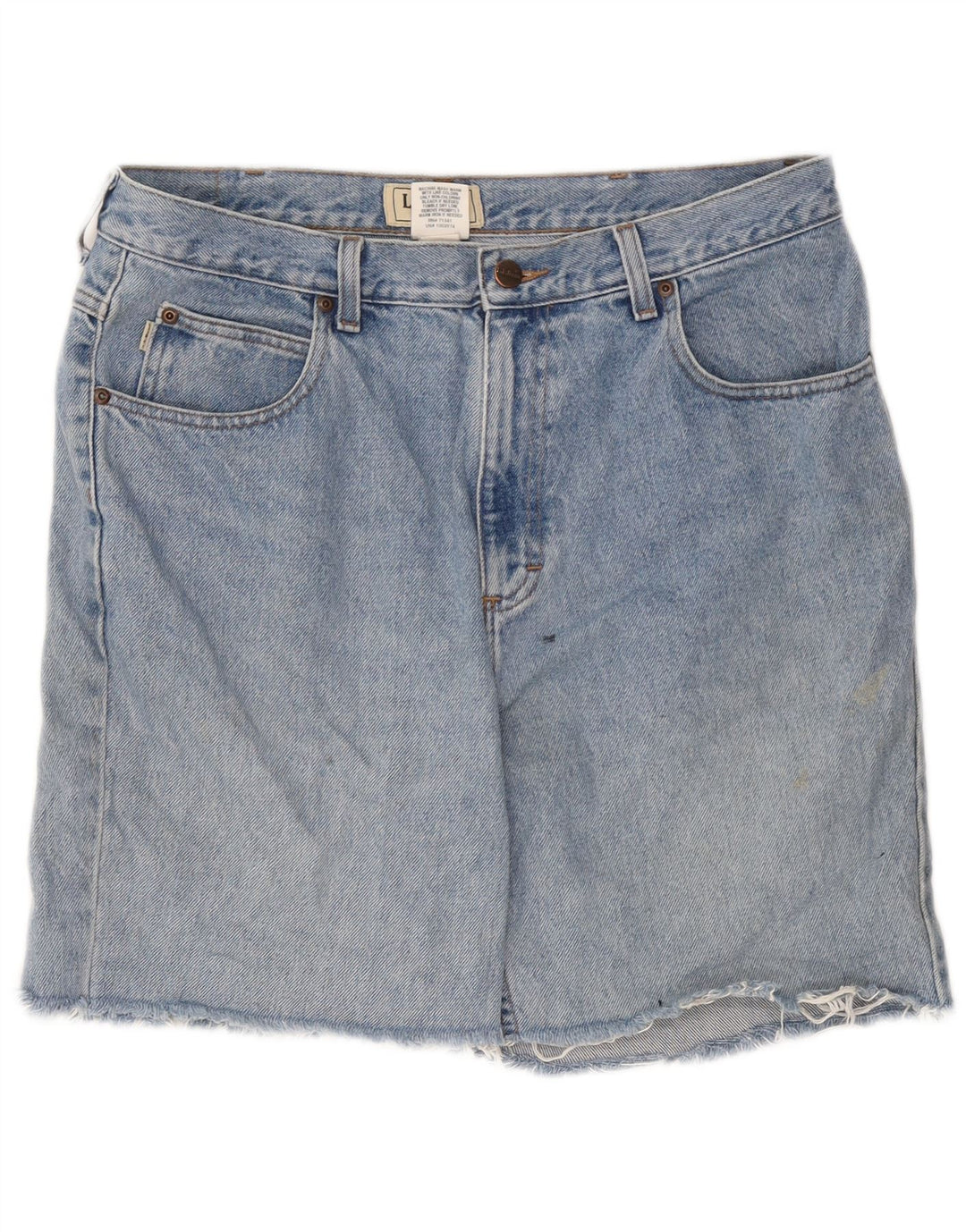 Pantaloncini di jeans da uomo L.L.BEAN W34 grande cotone blu