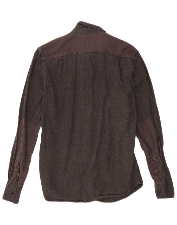 Camicia da uomo Lacoste taglia 38 piccola in cotone grigio