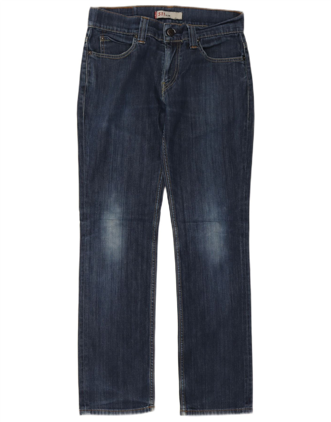 Levi's Uomo 511 Slim Jeans W32 L32 Cotone Blu