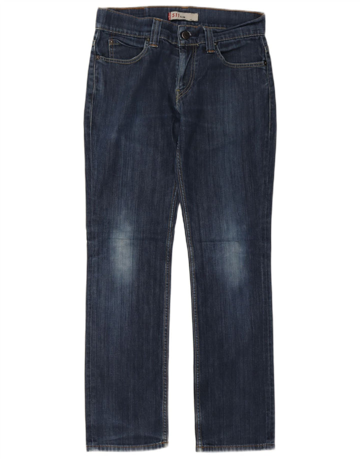 Levi's Uomo 511 Slim Jeans W32 L32 Cotone Blu