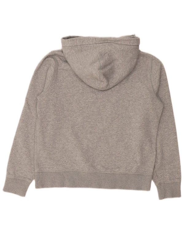 Maglione con cappuccio grafico da donna Jack Wills UK 12 Cotone screziato grigio medio