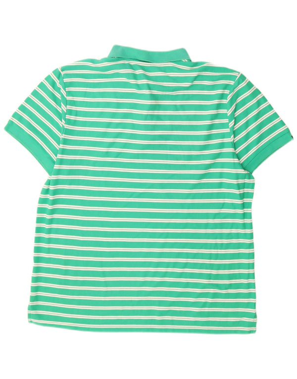 Polo Nike da uomo UK 50/52 2XL cotone a righe verdi