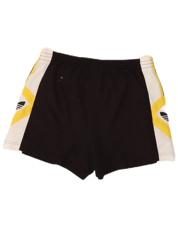 Pantaloncini sportivi grafici da uomo Adidas Medium Black Colourblock in poliestere